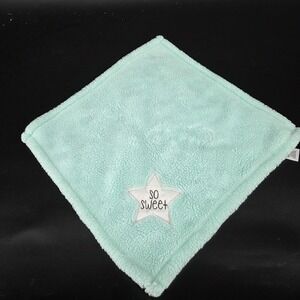Baby Gear Mint Green So Sweet Star Plush Security Blanket Lovey 15x15